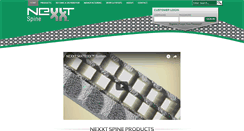 Desktop Screenshot of nexxtspine.com